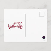 私の毒性形質の不気味なハロウィーンピエロ シーズンポストカード (裏面)