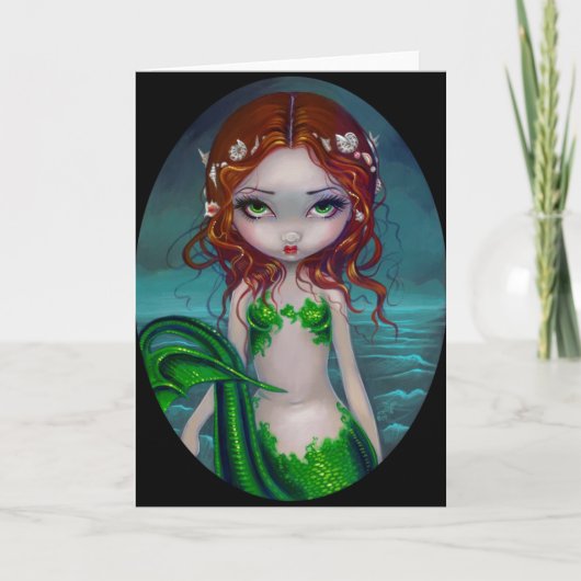 "私の毛の貝"の挨拶状 カード (正面)