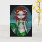 "私の毛の貝"の挨拶状 カード (黄色い花)