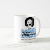 私の毛は重力のマグに挑みます コーヒーマグカップ (正面右)