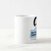 私の毛は重力のマグに挑みます コーヒーマグカップ (中央)