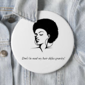 私の毛は重力ボタンに挑みます 缶バッジ (インサイチュ)