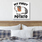 私の毛皮のポテトモルモット キャンバスプリント (インサイチュ (寝室))