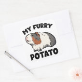 私の毛皮のポテトモルモット スクエアシール (封筒)