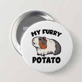 私の毛皮のポテトモルモット 缶バッジ (正面&裏面)