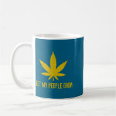 私の民に大麻を育てさせろ プラントマネージャー コーヒーマグカップ (左)