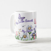 私の気に内なる成長を奪う コーヒーマグカップ (正面左)