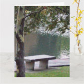 私の気に詩グリーティングカード カード (黄色い花)