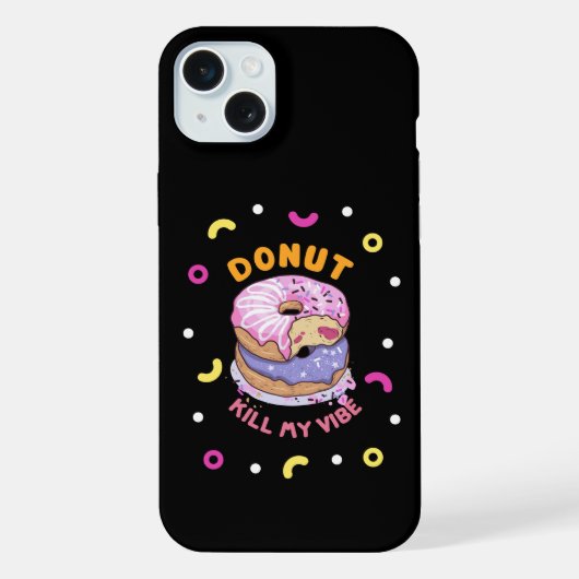 私の気分を殺さないドーナツ iPhoneケース (裏面)