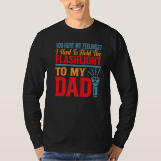 私の気持ちを傷つけた昔懐中電灯を持ってた Tシャツ