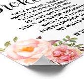 私の水がピンクのゲームのサインベビーシャワーを壊した ポスター (角)