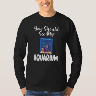 私の水槽を見てくれ 水槽の魚のオーナー プレミアム Tシャツ
