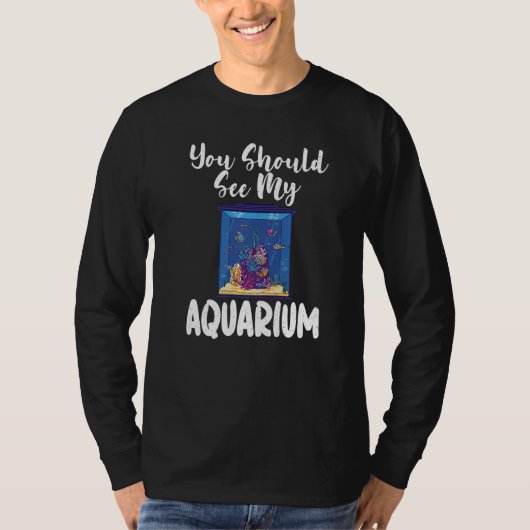 私の水槽を見てくれ 水槽の魚のオーナー プレミアム Tシャツ (正面)