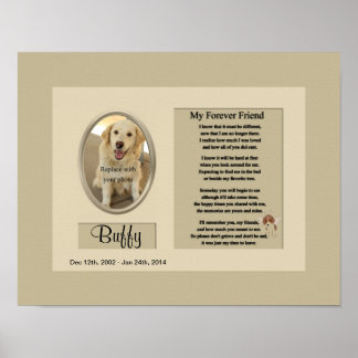 私の永遠の友人の犬の記念碑 ポスター