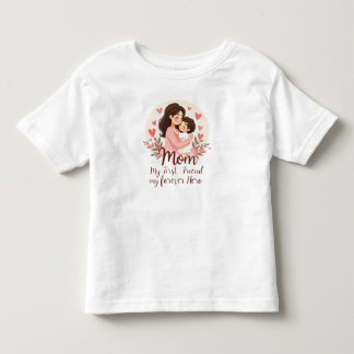 私の永遠の英雄 | マザーズデイTシャツデザイン トドラーTシャツ