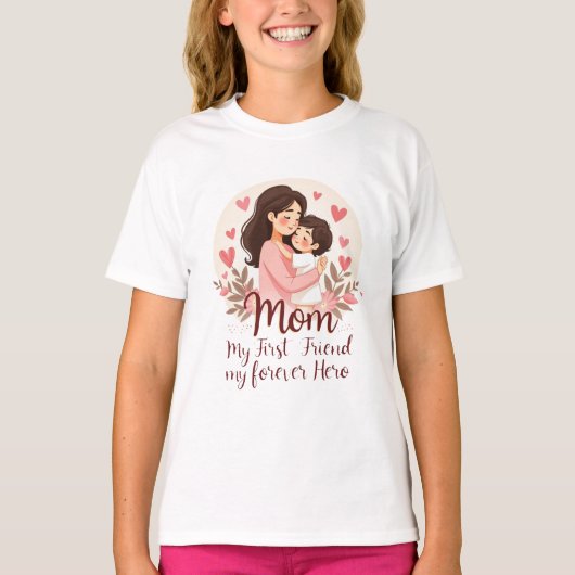 私の永遠の英雄 | マザーズデイTシャツデザイン Tシャツ (正面)