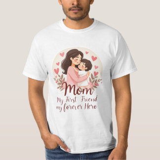 私の永遠の英雄 | マザーズデイTシャツデザイン Tシャツ