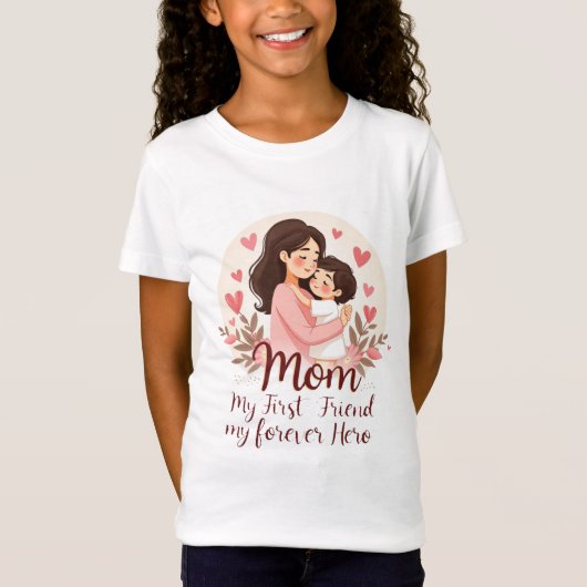 私の永遠の英雄 | マザーズデイTシャツデザイン Tシャツ (正面)