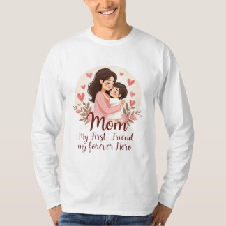 私の永遠の英雄 | マザーズデイTシャツデザイン Tシャツ