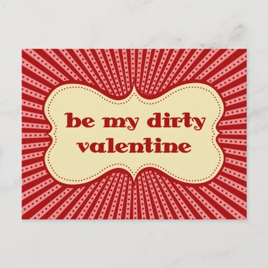 私の汚いバレンタイン シーズンポストカード (正面)