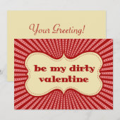 私の汚いバレンタイン 招待状 (正面/裏面)