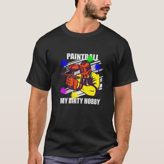 私の汚い趣味のペイントボール Tシャツ (正面)