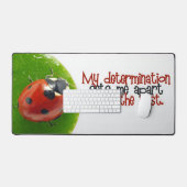 「私の決意」モチベーション肯定 デスクマット (キーボード&マウス)