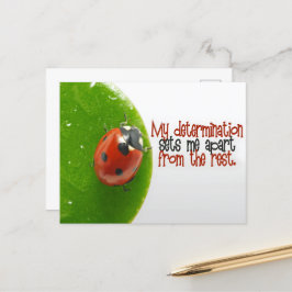 「私の決意」モチベーション肯定 ポストカード