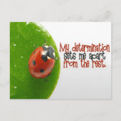 「私の決意」モチベーション肯定 ポストカード (正面)