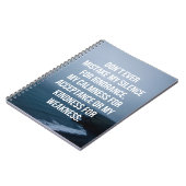 私の沈黙の引用文を誤解して下さい ノートブック (左側)