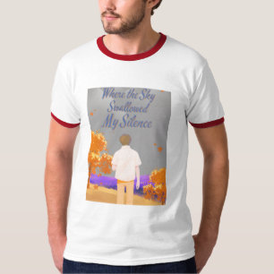 私の沈黙を飲み込んだ空のような白いTシャツ Tシャツ