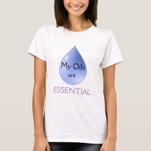 私の油は必須 Tシャツ (正面)