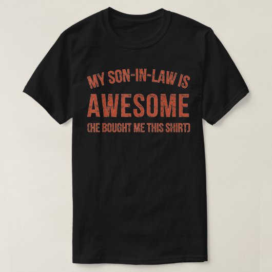 私の法の息子は素晴らしおもしろい  Tシャツ (デザイン正面)
