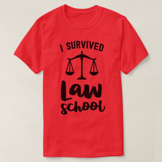 私の法生き延び律学校卒業パーティーのギフト弁護士 Tシャツ (デザイン正面)