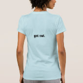 私の泡から出て下さい Tシャツ (裏面)