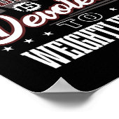 私の注意は重量挙げに集中している ポスター (角)