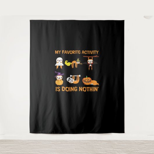 私の活お気に入りの動は何もレトロの怠け者ではない タペストリー (正面)