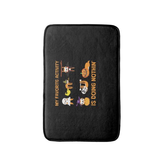 私の活お気に入りの動は何もレトロの怠け者ではない バスマット (正面縦)