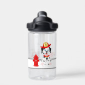 私の消防車と友人のカスタム水:ラクダBak Eddy® ウォーターボトル (背面)