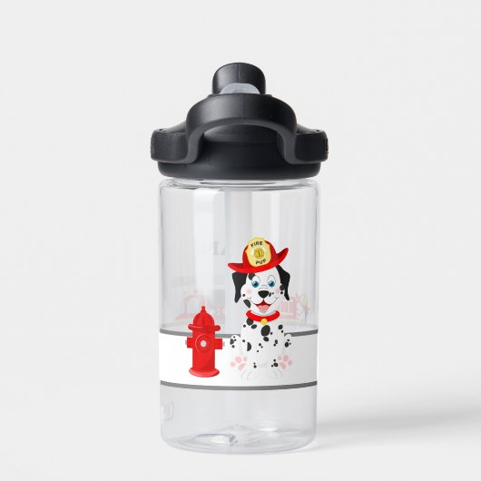 私の消防車と友人のカスタム水：ラクダBak Eddy® ウォーターボトル (背面)