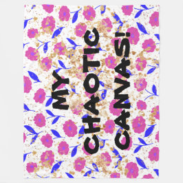 私の混沌としたキャンバス! フリースブランケット