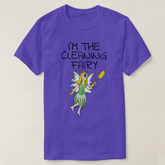 私の清掃妖精オフィスのクリーナー皮肉おもしろい Tシャツ (デザイン正面)