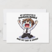 私の満足は計り知れない！ 招待状 (正面)