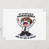 私の満足は計り知れない！ 招待状 (正面/裏面)