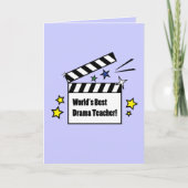 私の演劇の先生に感謝：演劇 サンキューカード (正面)