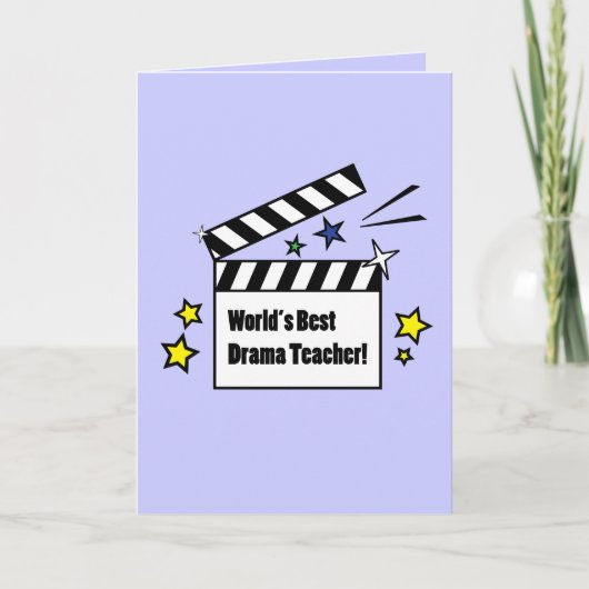 私の演劇の先生に感謝:演劇 サンキューカード (正面)