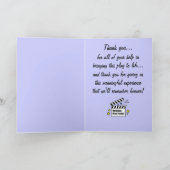 私の演劇の先生に感謝:演劇 サンキューカード (内部)