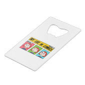 私の漫画 クレジットカード栓抜き (正面アングル)