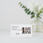 私の火の腕によって台なしにしないで下さい 名刺 (スタンド正面)