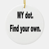 私の点。 あなた専有物を見つけて下さい! 隊のマーチングバンド セラミックオーナメント (正面)